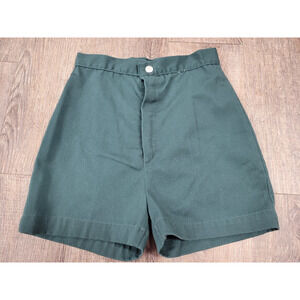 Vintage 1960s 1970s Girl Scouts Uniform Dark Green 1960s Rockabilly Shorts Large